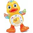 Pato Dançarino Brinquedo Infantil Interativo com Música Dança Movimentos e Luzes Estímulo para Bebês e Crianças Linha Premium