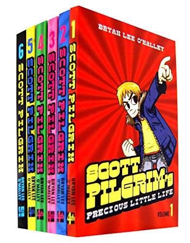 Scott Pilgrim 6 Books Collection Set (Scott Pilgrim's Precious Little Life, Scott Pilgrim vs the World, Scott Pilgrim and the Infinite Sadness, Scott Pilgrim Gets it Together, Scott Pilgrim vs the Universe, Scott Pilgrim's Finest Hour)