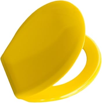 Design Toilettendeckel Uni Gelb Klositz Toilettensitz Wc Deckel Aus Duroplast Kratzfest Antibakteriell Amazon De Baumarkt