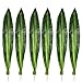 10 PCS Fake Faux Artificial Tropical Leaves Green Single Leaf for Home Kitchen Party Decorations / Warmter (Dark Green)
