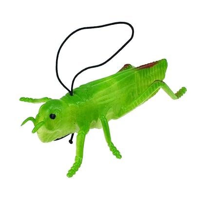 Crazy-Store Soft TPR Imitation Insects Grasshopper Model Locust Toys (10pcs Army Green)