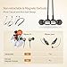 Mpow A1 Neckband Bluetooth Headphones Magnetic Wireless Headset, Hi-Fi Dual Acoustic Chamber Wireless Earbuds, 5-Min Quick Charge, In-Ear V4.1 Bluetooth Earphones with Mic, Remote