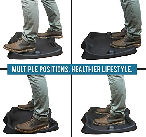Anti Fatigue Mat Standing Desk Kitchen Floor Mats Comfort Foam Cushion For Home Office Non Skid Slip Rubber Black Ergonomic Stand Foot Massage Pad - Thumbnail 2