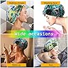 2 Pieces Shower Caps Waterproof Bowknot Bathing Caps Reusable Shower Hats Multi-functional Shower Hair Caps for Women…