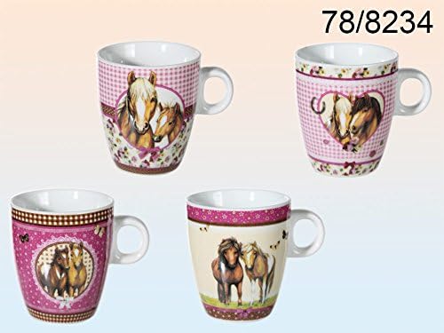 Mok "Paarden" 8x7 Cm