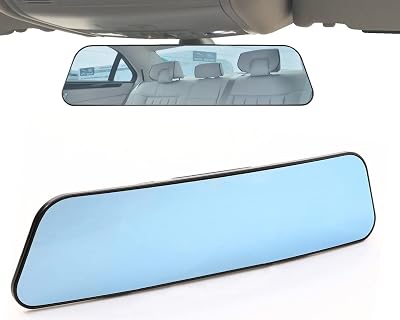 Kitbest Mirror Anti Glare Rearview Interior Clip On Panoramic Wide Angle
