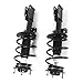 Front Struts w/Coil Spring Assemblies Compatible with 2008-12 Buick Enclave 09-12 Chevy Traverse 07-12 GMC Acadi 07-10 Saturn Outlook Complete Strut Assembly Gas Shocks - 172518
