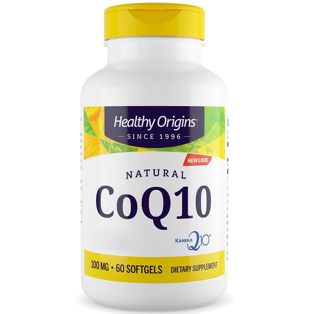 Healthy Origins, Natural CoQ10 with Kaneka QH, 100mg, High Strength, 60 Softgels, Gluten Free, SOYA Free, Non-GMO