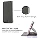 LG V30 Case,LG V35 ThinQ/V30S ThinQ/V30 Plus Case,Premium Flip Leather Wallet Phone Case With Stand Card Slot Magnetic Full Body Shockproof Protective Inner Clear TPU Cover for LG V35 Thin (Gray)