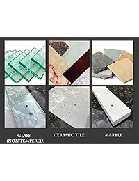 Romax   Broca de cristal para azulejos, punta de carburo de alta temperatura, cabezal de cruz reduce la rotura, botellas, mármol, cerámica y espejo