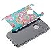AnnBay iPhone 6 Plus /6s Plus Case 5.5 Inch,High Impact Hard Hybrid Dual Layer Heavy Duty Case Armor Cover with Totem Flower Pattern - Gray