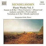Disco de Felix Mendelssohn: «Piano Works-Vol. 3» (Anverso)