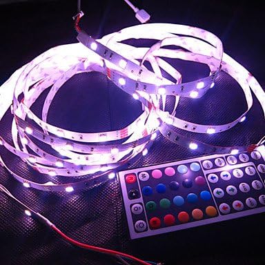 RGB Led Strip Light Non-waterproof 5M SMD 5050 150 LEDs/Roll + 44 keys IR Remote Controller