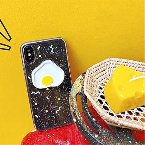 Amazon Co Jp 目玉焼き柄 流れる卵黄 キラキラ スマホケース 保護用iphoneケース ホーム キッチン