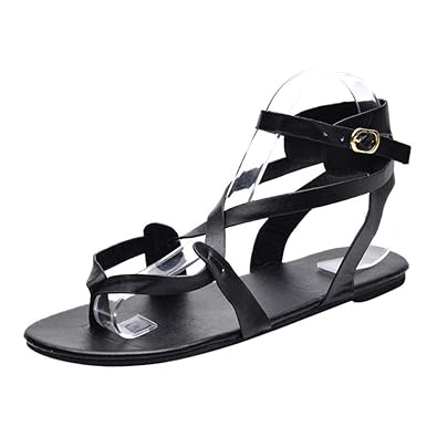 Damen Sandalen Goosun Sommer Mode Cross Strap Flat Ankle Roman Casual Sandals Shoes Flach Zehentrenner Flach Sommerschuhe Out