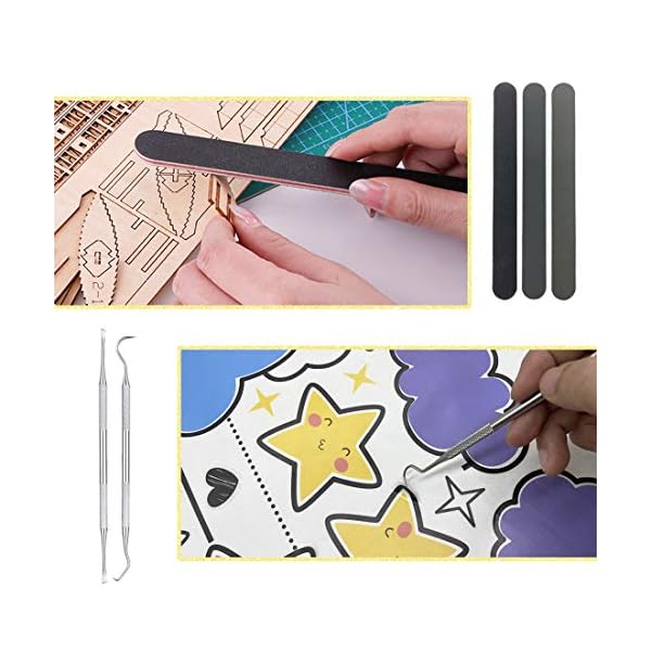 X SIM FITNESSX 22 StÃ¼ck DIY Bastelwerkzeug Basic Tools Werkzeuge Kraft Handwerk Set Feilen Werkzeuge Set fÃ¼r Auto Modellbau DIY Reparatur Fix Kit Specksteine Gundam Modell Werkzeuge – Bild 7