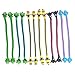 Fashion Alice 12PCS Animal Cable Ties Rubber Durable Flexible Portable Headphone Cellphone Cable Tie Cord Organizer Headset Earphone Wrap Winder/Fixer Holder/Cord Manager/Cable Winder