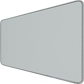 Large Gaming Mouse Pad with Stitched Edges, Non-Slip Natural Rubber Base | Mouse Pad, Waterproof Computer Keyboard Pad Mat for Esports Pros/Gamer/Desktop/Office/Home - Grey