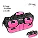 LipStick Tools 18-Inch Multi-Purpose Zip-Top Pink Storage Wide Mouth Tool Bag Organizer. Great for Home Improvement/Contractors Tools. Heavy Duty Storage Pockets and Shoulder Strap.