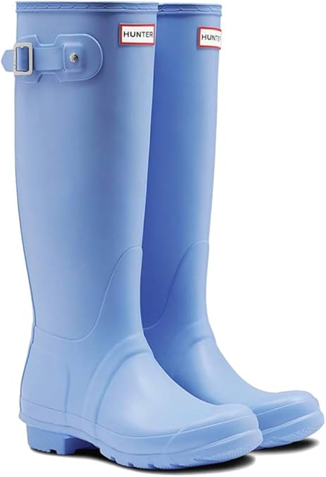 vivid blue hunter boots