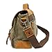 TORRO Messenger Laptop Bag Canvas Vintage Genuine Leather Satchel Shoulder Bag