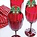Big Dot of Happiness Ugly Sweater Paper Straw Decor - Holiday and Christmas Party Striped Decorative Straws - Set of 24