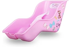 DR BIKE DRBIKE Doll Bike Seat Bicycle Seat with Decorate Yourself Decals for Girls Bike, Doll Carrier Fits Standard Sized Dolls and Stuffed Animals, Bike Attachment, Kids Bike Accessories