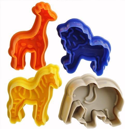 Koedu Set of 4 Star Wars Cookie Cutters Plungers for Cake Mould Mold Decoration Fondant Bakeware Baking (P)