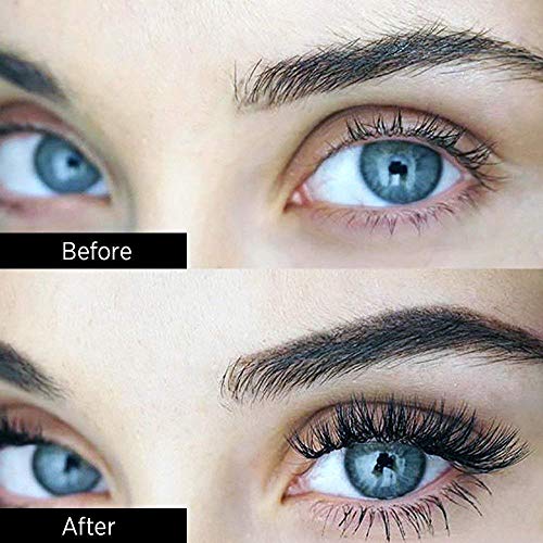 Professional 5 Pack Faux 3D Mink Eyelashes Thick Long Multilayer Fluffy False Eyelashes With Free Precision Eyelashes Clip glue (5 pairs) - Thumbnail 4