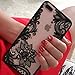 HUIYCUU iPhone 7 Plus Case,iPhone 8 Plus Case, Henna Lace Flower Slim Fit Case Soft Border Matte Hard Back Cover Girls Paisley Datura Design for iPhone 7 Plus/iPhone 8 Plus 5.5 inch,Black Mandala