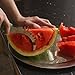 Watermelon Slicer and Server - Premium Quality Watermelon Cutter or Cantaloupe Cutter with Stainless Steel Blades and Safe Silicone Grip - Easy Slicing, Lifting and Serving - Ideal Gift As Seen on TV