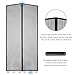 Magnetic Screen Door, Fiber Screen Heavy Duty mesh Door Screen and Full Frame Hook and Loop Fits Door Size up to 36x83 in, Fresh air in and Good Light Transmission (Gray)