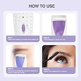 TOUCHBeauty Electric Heated Eyelash Curler Smart Silicone Pads AG-2003B Purple view 7