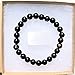 Zenergy Gems Charged Premium Natural Crystal 8mm Bead Bracelet + Moroccan Selenite Charging Crystal [Included] (Black Tourmaline (Himalayan))