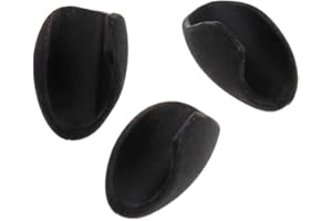 Jiayouy 3pcs Flute Thumb Rest Cushion Soft Silicone Finger Cover for Flute Wind Instrument Black