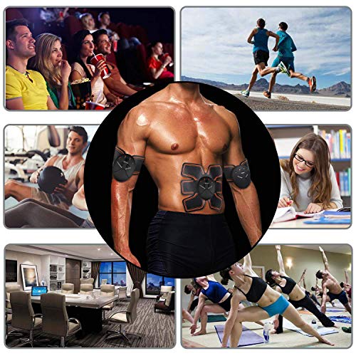 Abs Stimulator, Muscle Toner - Abs Stimulating Belt- Abdominal Toner- Training Device for Muscles- Wireless Portable to-Go Gym Device- Muscle Sculpting at Home- Fitness Equipment for at-Home Workouts