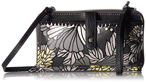 Sakroots Large Smartphone Crossbody, Slate Floral Blossoms