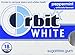 Orbit White Peppermint Sugarfree Gum, (Pack of 8)