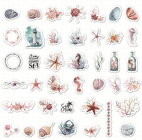 RARVIS 40 PCS Stickers Hand Account Stickers for Teens, Girls, Adults, Waterproof, Cute Notebook Decoration Stickers (20 Available)