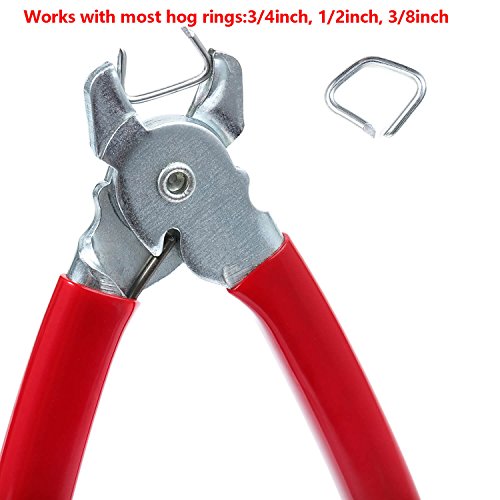 Straight Hog Ring Pliers Kit Auto Upholstery Installation Tool for