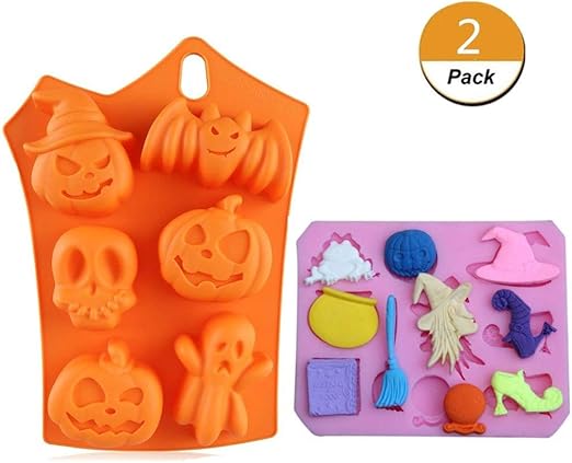 Amazon Com Warmshine 2 Pack Halloween Cake Mould Halloween