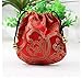 Xing-Rui 30Pcs Chinese Silk Brocade Embroidered Drawstring Jewelry Pouch