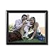 Adeco 8x10 Black Wood Decorative Picture Frame - Wall hanging or Table Top Desktop Display - Made to Display 8x10 Photo
