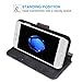 iPhone 7 Case, SAVFY [Card Slot][Kickstand][Magnetic Closure] PU Leather Wallet Case Protective Flip for Apple iPhone 7 4.7'' - Black