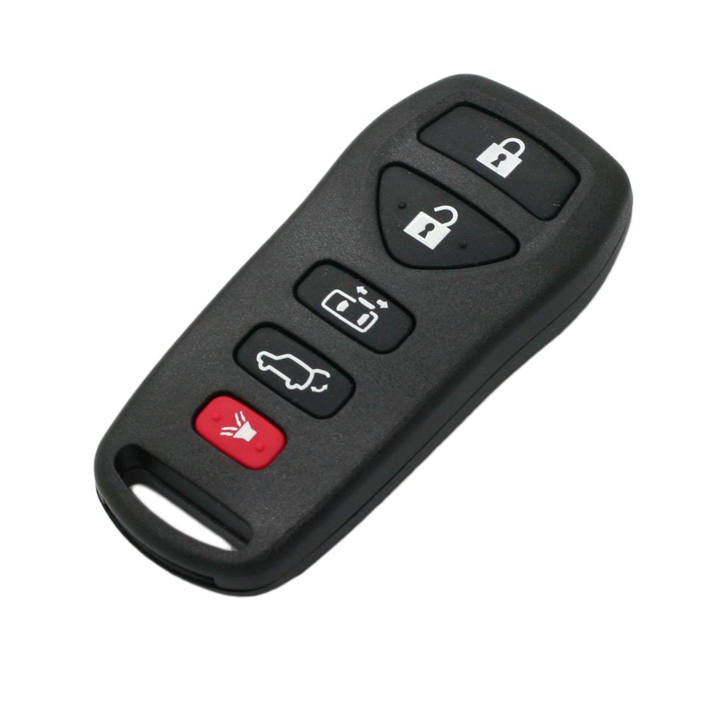 BROVACS Replacement Key Shell Compatible with NISSAN Quest 5 Button Keyless Entry Remote Key Case Fob PG5001