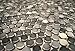 3/4 X 3/4 Grey Penny Round Glossy Finish Porcelain Mosaic
