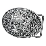 Buckle Rage Womens Southern Girl Cowgirl Up Cross Belt Buckle Clear