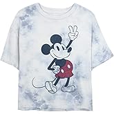 Disney Characters Plaid Mickey Women's Fast Fashion Short Sleeve Tee Shirt