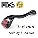 Derma Roller,LuolLove New 540 Titanium Micro Needles, FDA Approved Home Use Skin Care Facial Needle Roller and Beauty Massage Tools 0.5mm