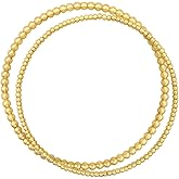 gorjana - Poppy Gold Bracelet Set - 18k Gold-Plated Brass - Luxurious and Durable Finish - Stackable for Dynamic Style - Perfect for Gifting